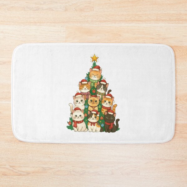 Item preview, Cat Christmas Tree Christmas Cat Family Cute Christmas Animal designed and sold by bethanyrodgers6.