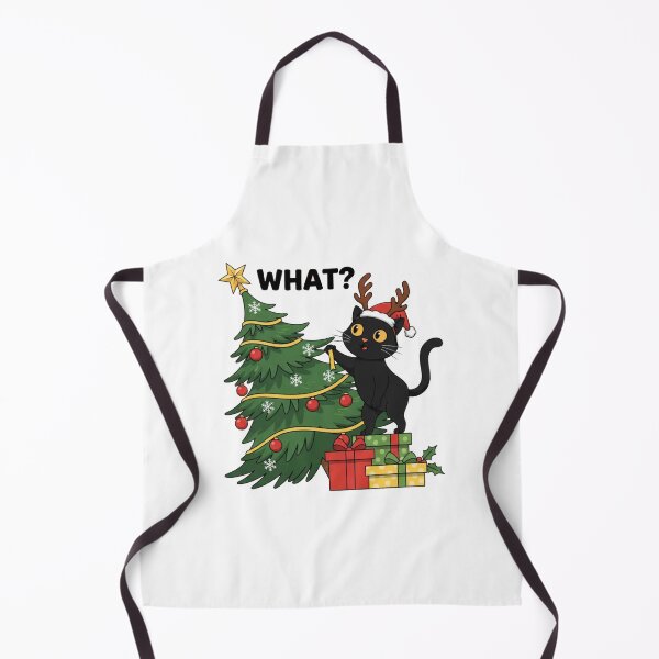 Item preview, Funny Cat Christmas What Cat Xmas Black Cat Christmas  designed and sold by bethanyrodgers6.
