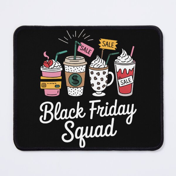 Item preview, Black Shopping Friday Squad Coffee cups designed and sold by ZackeryKuphal.