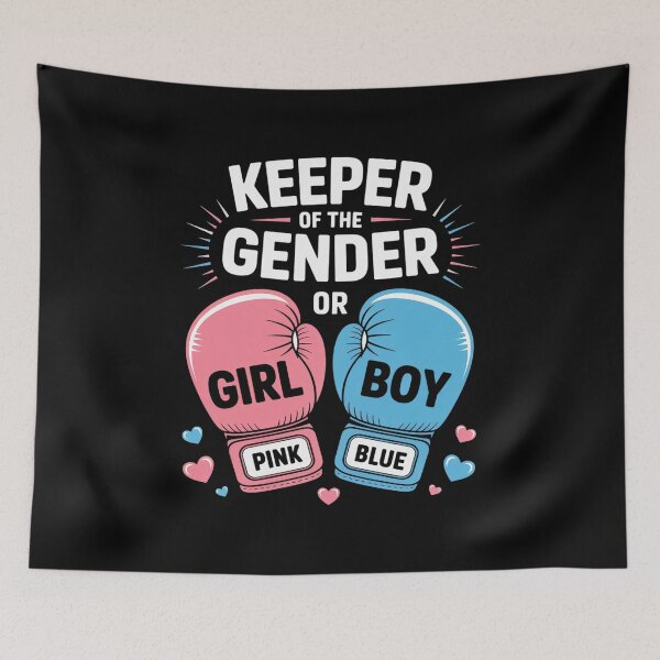 Item preview, Gender Reveal Party Boxing Gloves Keeper Of Gender designed and sold by GasVille.