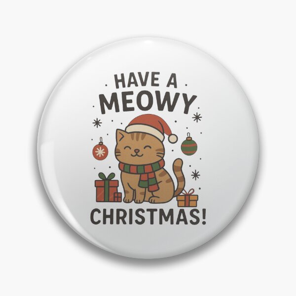 Item preview, Funny Cat Christmas Meowy Christmas Have A Meowy Christmas designed and sold by jillianhanna.