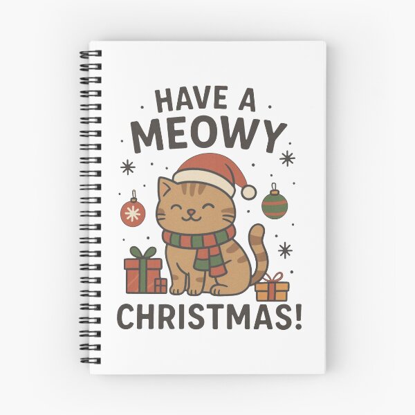 Item preview, Funny Cat Christmas Meowy Christmas Have A Meowy Christmas designed and sold by jillianhanna.