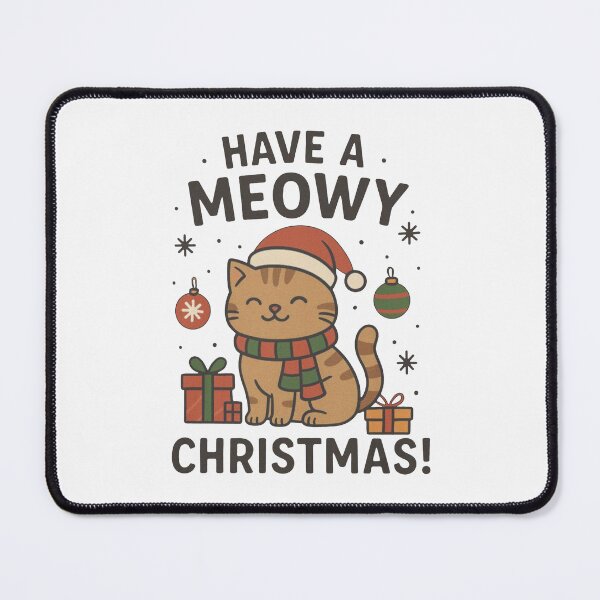 Item preview, Funny Cat Christmas Meowy Christmas Have A Meowy Christmas designed and sold by jillianhanna.