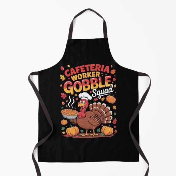 Item preview, Cafeteria Worker Gobble Squad Turkey Pumpkin Thanksgiving designed and sold by ZackeryKuphal.