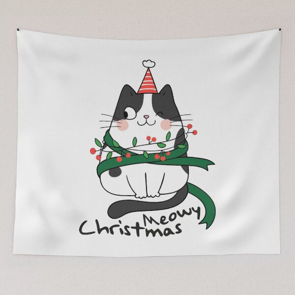 Item preview, Meowy Christmas Cat Lover Christmas designed and sold by jillianhanna.
