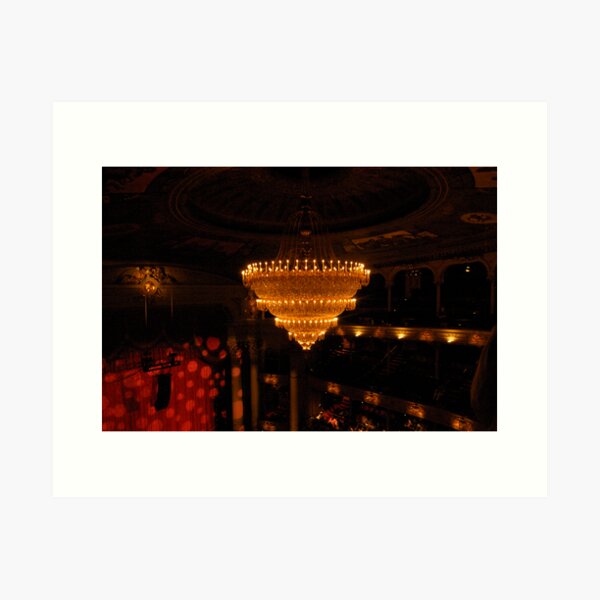 The Academy of Music Chandelier Art Print