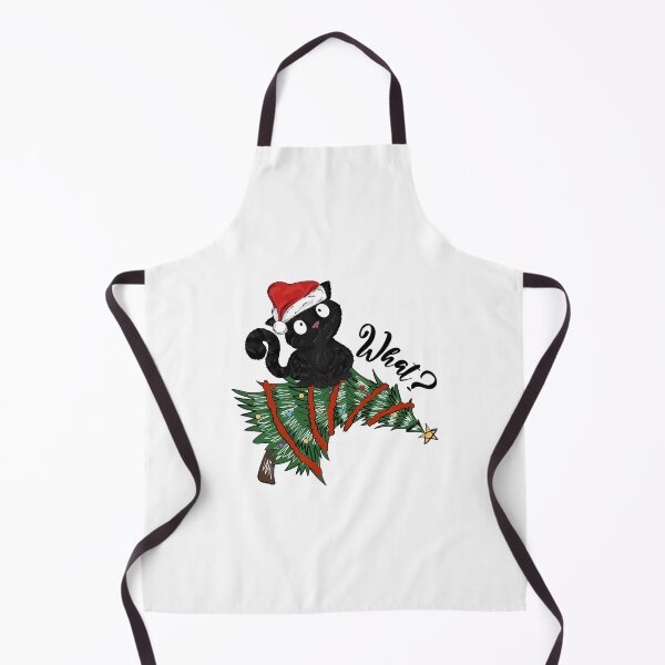 Item preview, What Black Cat Xmas Christmas Tree Cat Funny Cat Christmas  designed and sold by jillianhanna.