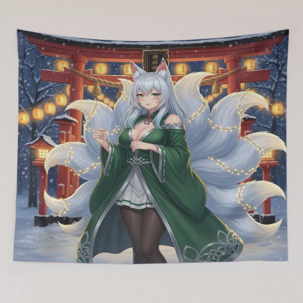 Item preview, Cozy Anime Kitsune Torii Gate Shrine designed and sold by dewaaliverse.