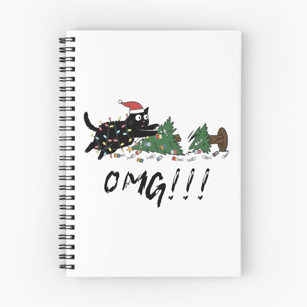Item preview, Funny Cat Christmas What Christmas Tree Cat Black designed and sold by jillianhanna.