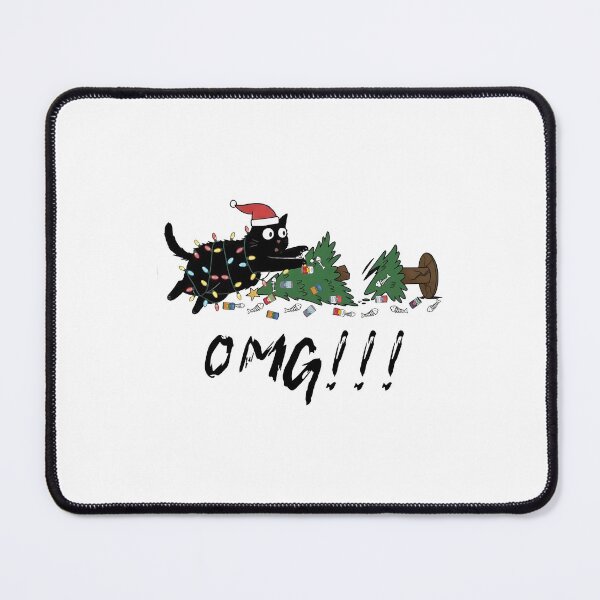 Item preview, Funny Cat Christmas What Christmas Tree Cat Black designed and sold by jillianhanna.