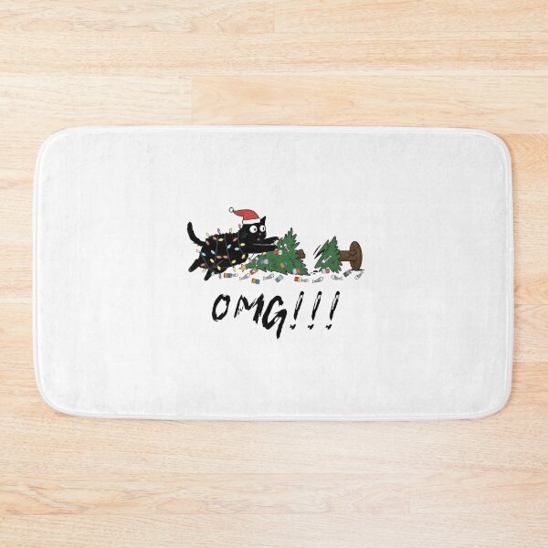 Item preview, Funny Cat Christmas What Christmas Tree Cat Black designed and sold by jillianhanna.