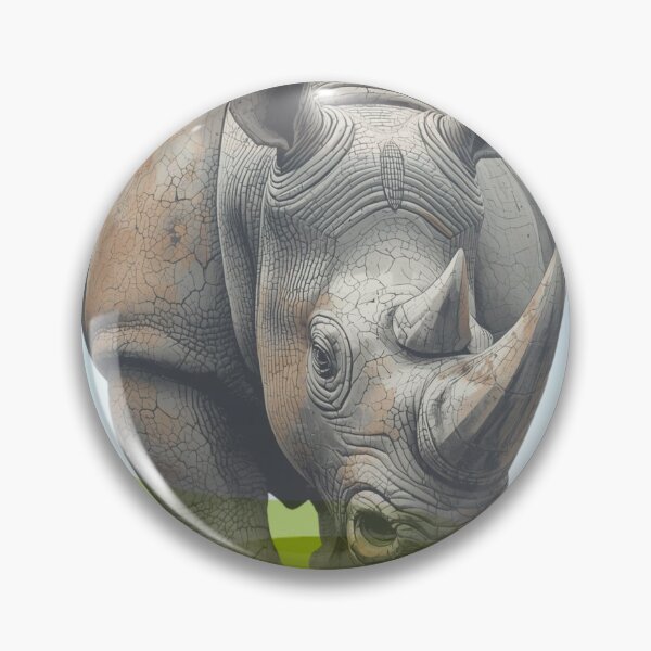 Item preview, Cracked Rhino Power – Textured Resilience Identity designed and sold by SavannaStrikes.