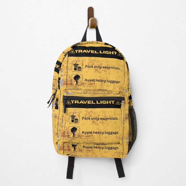 Item preview, Travel Light Warning Sign designed and sold by NogiArt.