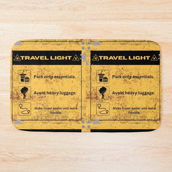 Item preview, Travel Light Warning Sign designed and sold by NogiArt.