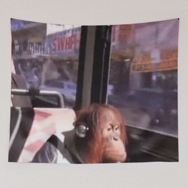 Item preview, Orangutan on the bus designed and sold by monkey zone.