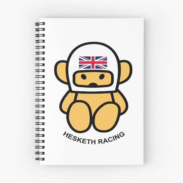 Item preview, Jame Hunts Teddy Bear-Breasted Heskeths Racing White Helmet  designed and sold by NicoletteLittel.