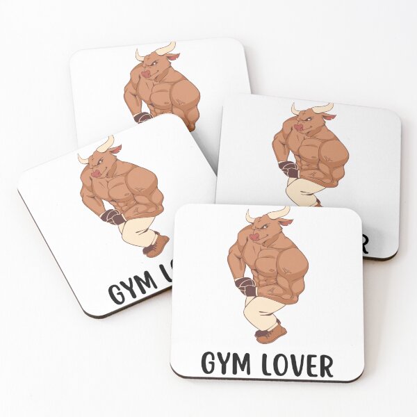 Item preview, GYM LOVER - Funny Muscular Minotaur Cartoon Fitness Graphic Tee designed and sold by GenZFashion000.