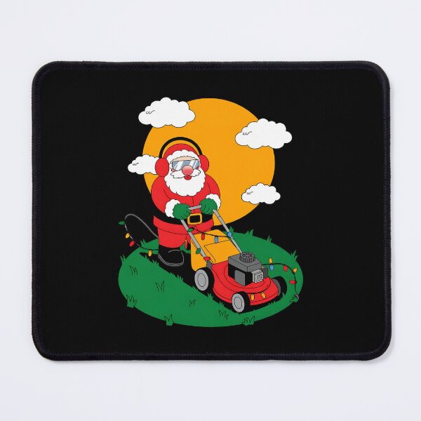 Item preview, Lawn Mower Christmas Vintage Funny Santa Lawn Mowing Xmas designed and sold by BakeryDozen.