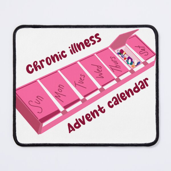 Item preview, Chronic illness advent calendar (pink) designed and sold by cascadiacreator.