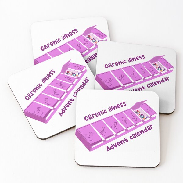 Item preview, Chronic illness advent calendar (purple) designed and sold by cascadiacreator.