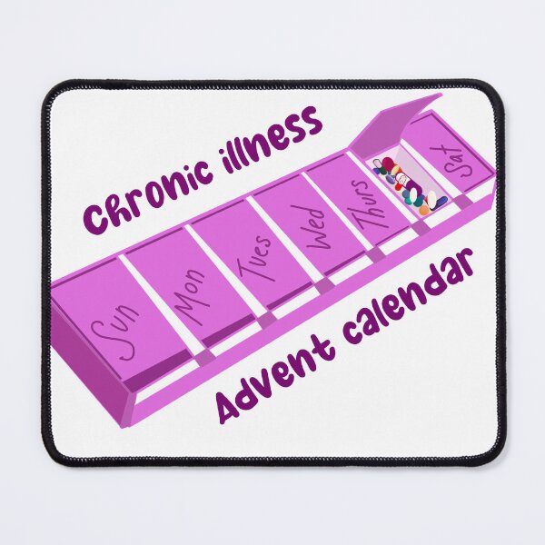 Item preview, Chronic illness advent calendar (purple) designed and sold by cascadiacreator.