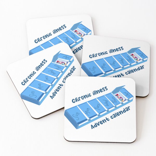 Item preview, Chronic illness advent calendar (blue) designed and sold by cascadiacreator.