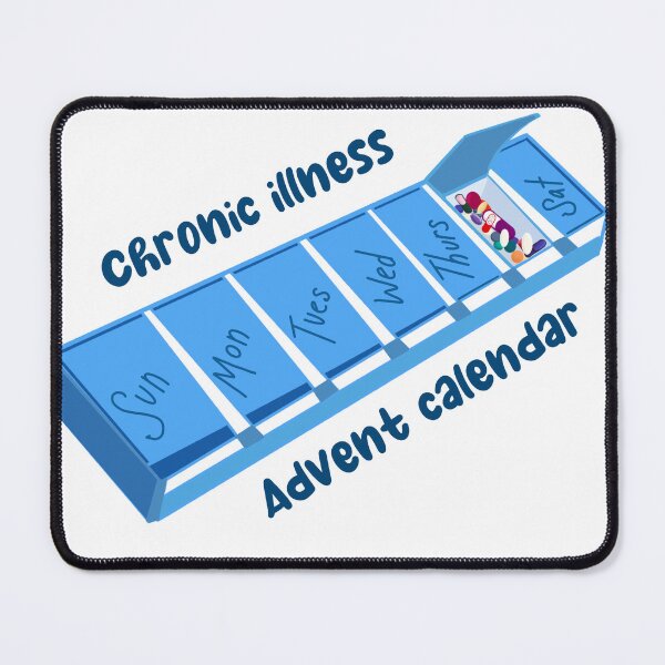 Item preview, Chronic illness advent calendar (blue) designed and sold by cascadiacreator.