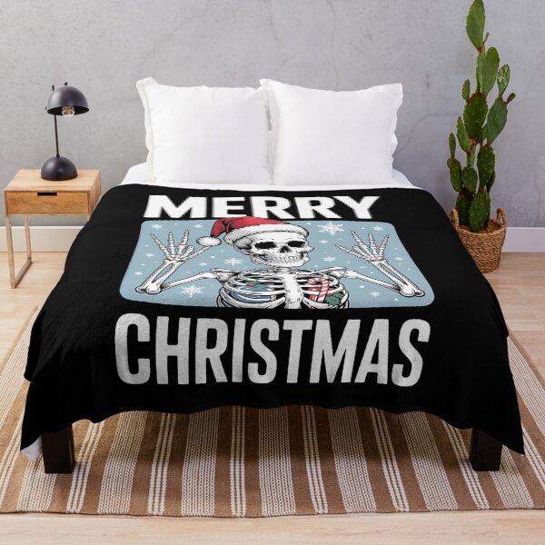 Item preview, Merry Christmas Xmas Skull Skeleton Funny Pajamas designed and sold by BakeryDozen.
