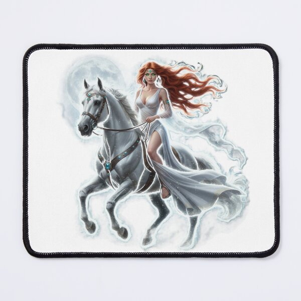 Item preview, Rhiannon – Celtic Moon Goddess on White Horse designed and sold by CelticSoulShop.