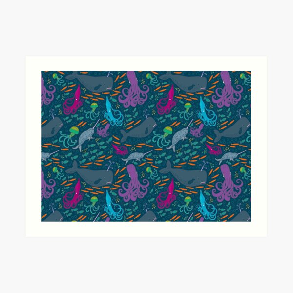 Underwater Party Art Print