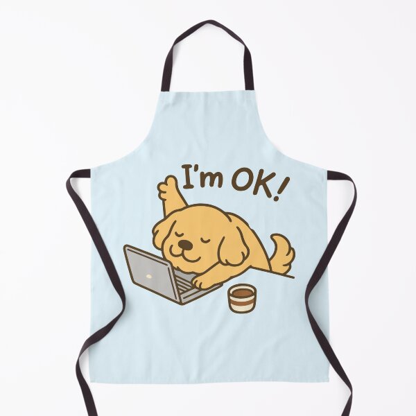 Item preview, I'm ok! dog working on laptop designed and sold by BrownHorse90s.