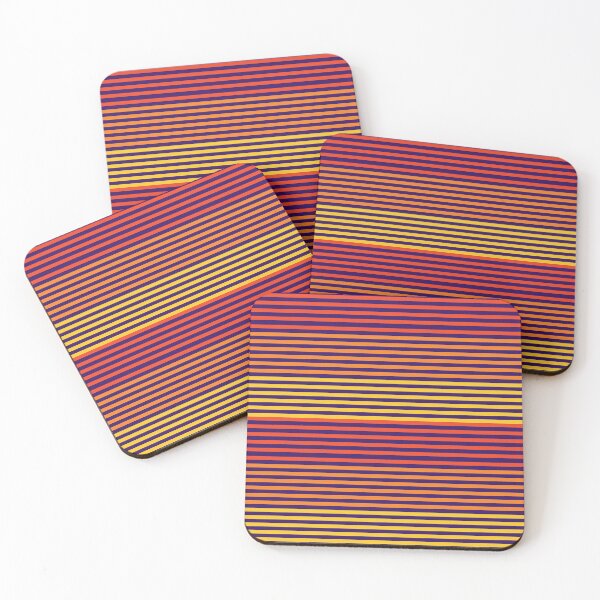 Item preview, Lines Becoming Northern Lights Vibrant Horizontal Stripes Pattern designed and sold by PVTCreations.
