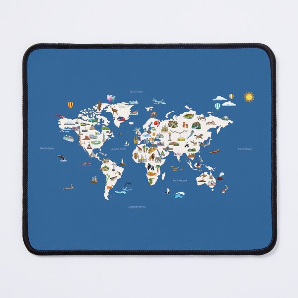 Item preview, World Travel Map designed and sold by 366birthflower.