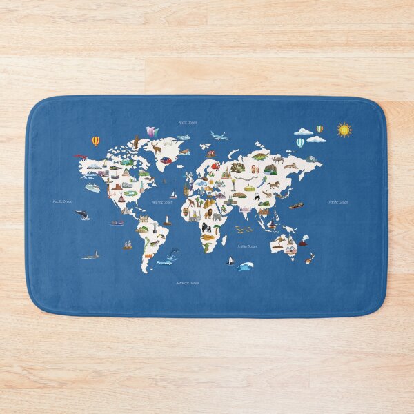 Item preview, World Travel Map designed and sold by birthflower.
