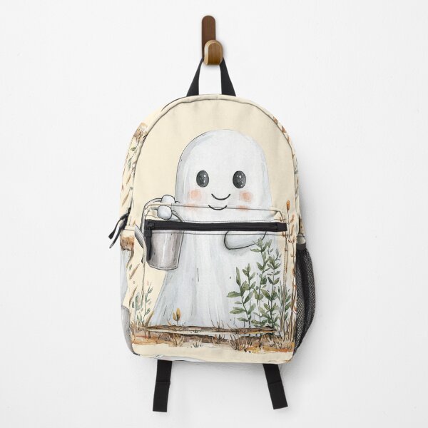 Item preview, Cute Ghost Watering Plants – Whimsical Garden Spirit Illustration designed and sold by PaintbrushPlace.