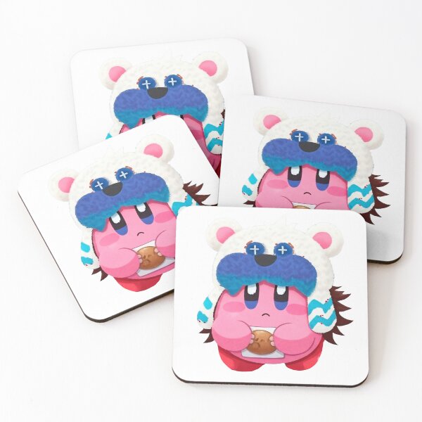 Item preview, Kirby the Hungry One with a Polar Hat: Don't Touch My Cookie! designed and sold by Toon Prints.