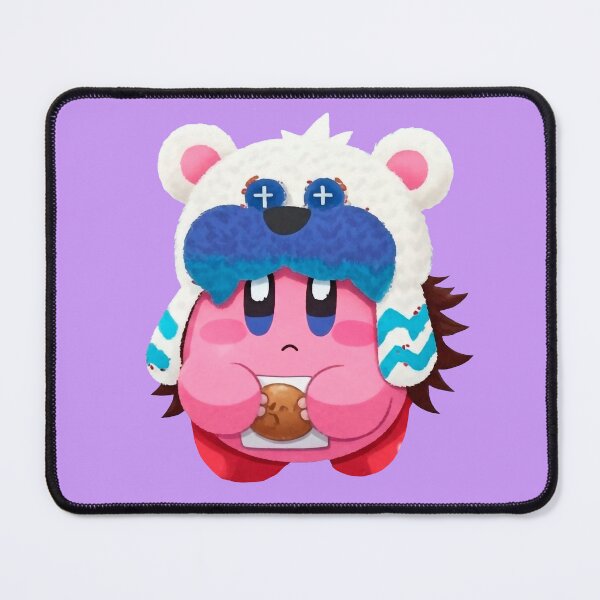 Item preview, Kirby the Hungry One with a Polar Hat: Don't Touch My Cookie! designed and sold by Toon Prints.