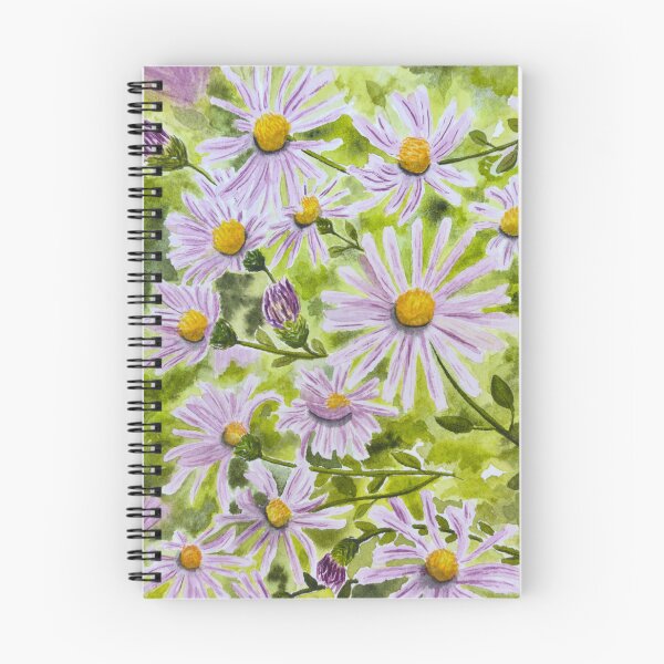 Item preview, Watercolor Colorado Aster flowers designed and sold by Tarot and Trinkets.