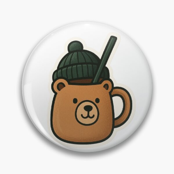 Item preview, Bear Cup Holiday Drink Christmas Winter Cute Animal Kawaii designed and sold by SamiraArts.