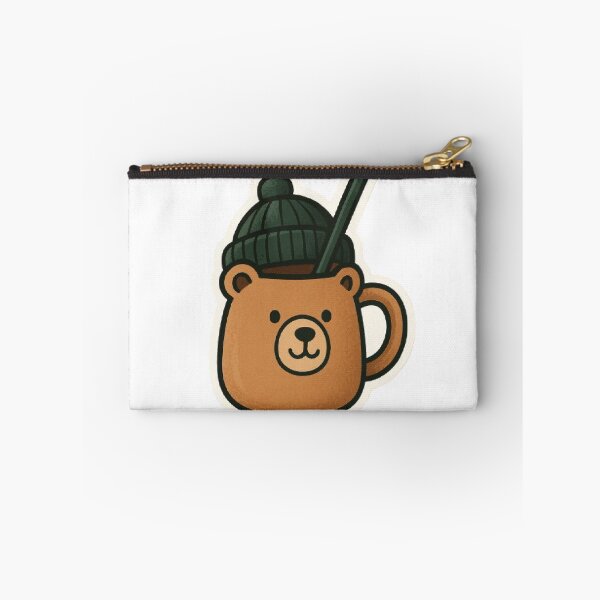 Item preview, Bear Cup Holiday Drink Christmas Winter Cute Animal Kawaii designed and sold by SamiraArts.