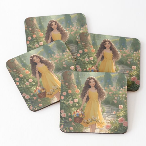 Item preview, Fairytale Bloom – Castle Garden Walk Illustration designed and sold by Valeree Store.