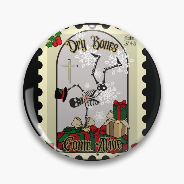 Item preview, Christmas Skeleton Dry Bones Come Alive Ezekiel 37: 4-5 Stamp                        designed and sold by Forevermore.