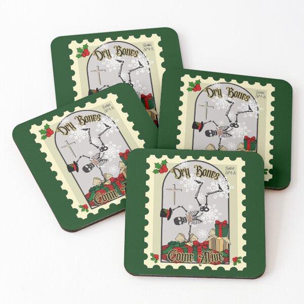 Item preview, Christmas Skeleton Dry Bones Come Alive Ezekiel 37: 4-5 Stamp                        designed and sold by Forevermore.