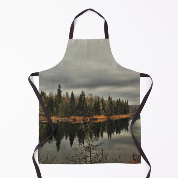 Item preview, Reflection of fir trees on the lake, Quebec, Canada designed and sold by Production Art Manon Meilleur.