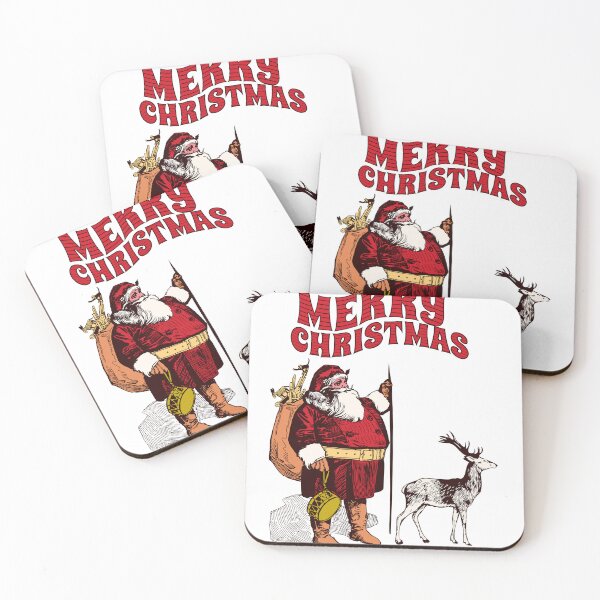 Item preview, Nostalgic Christmas magic: The traditional Santa with reindeer designed and sold by Tedus Design.