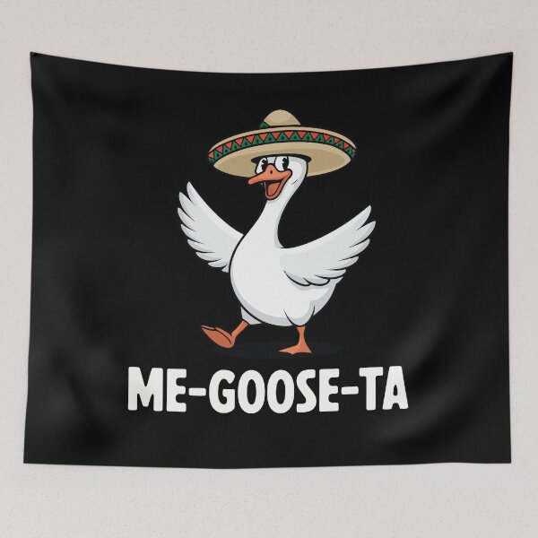 Item preview, Sombrero Goose Cartoon Pun — ME-GOOSE-TA designed and sold by Shop Yeah.