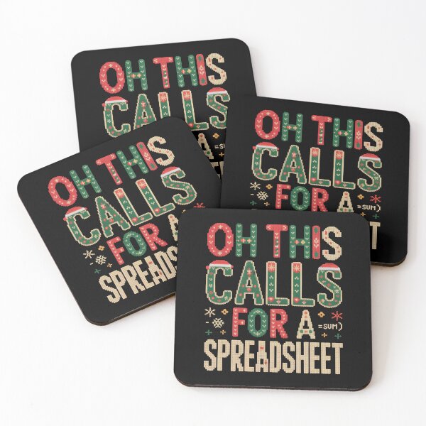 Item preview, Oh This Calls For a Spreadsheet  Christmas Design for Analysts designed and sold by LovelyEvaDesign.