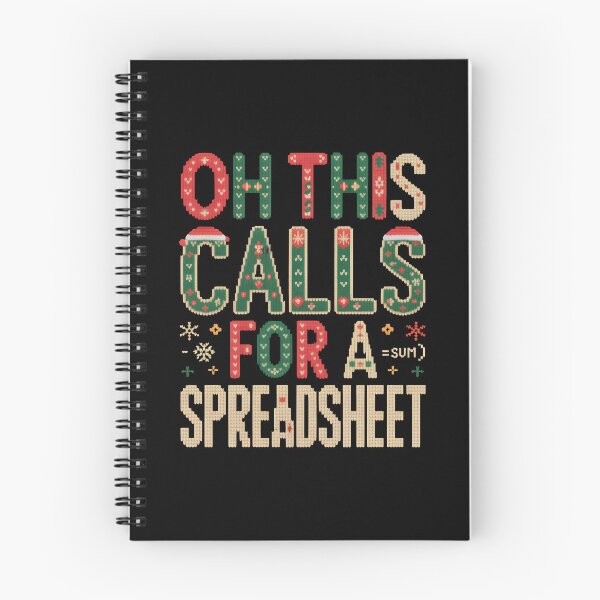 Item preview, Oh This Calls For a Spreadsheet  Christmas Design for Analysts designed and sold by LovelyEvaDesign.