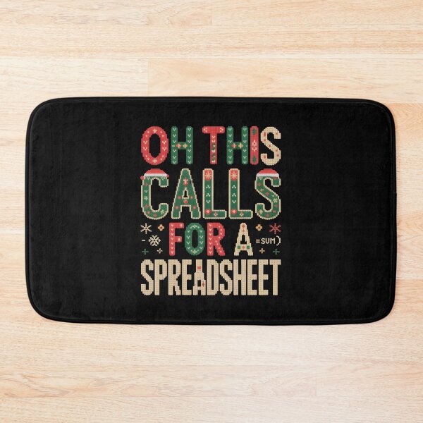 Item preview, Oh This Calls For a Spreadsheet  Christmas Design for Analysts designed and sold by LovelyEvaDesign.