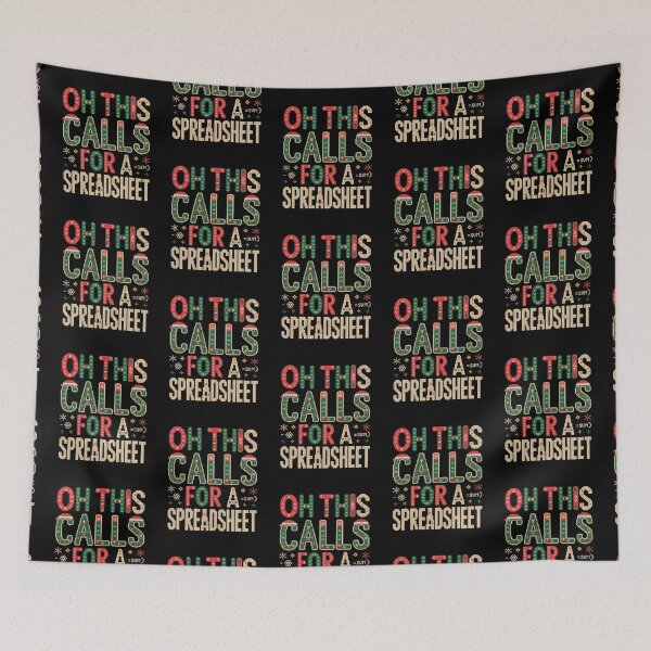 Item preview, Oh This Calls For a Spreadsheet  Christmas Design for Analysts designed and sold by LovelyEvaDesign.